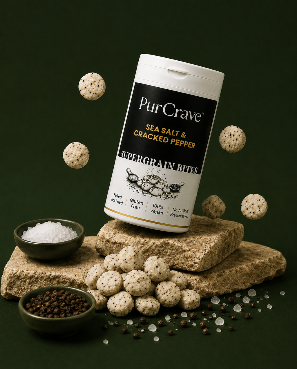 SUPERGRAIN BITES - Sea salt & cracked pepper flavour 60g